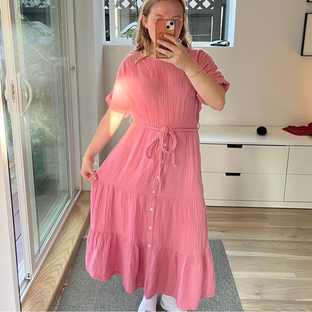 Xirena pink belted dress